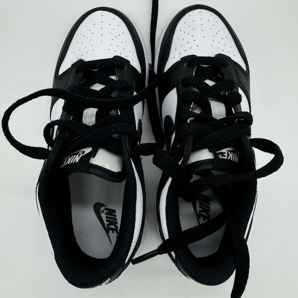 Nike Dunk Low Panda Black/White 12.5c Kids Sneakers NEW - Picture 7 of 9